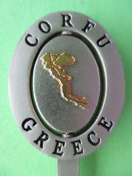 (A2867) Griekenland - Corfu (draaibaar element), Ophalen of Verzenden, Gebruikt, Overige materialen, Bestek