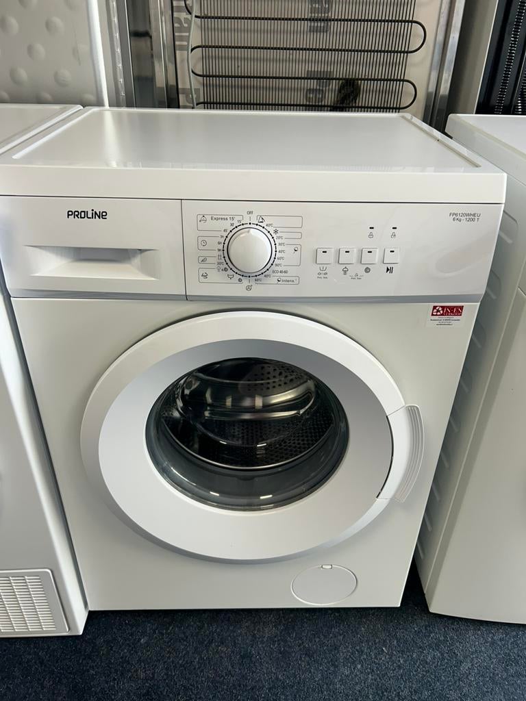 Proline wasmachine 6kg 1200 toeren incl garantie&bezorgen, Ophalen, Nulachtenvijftig.nl, Zo goed als nieuw, Proline