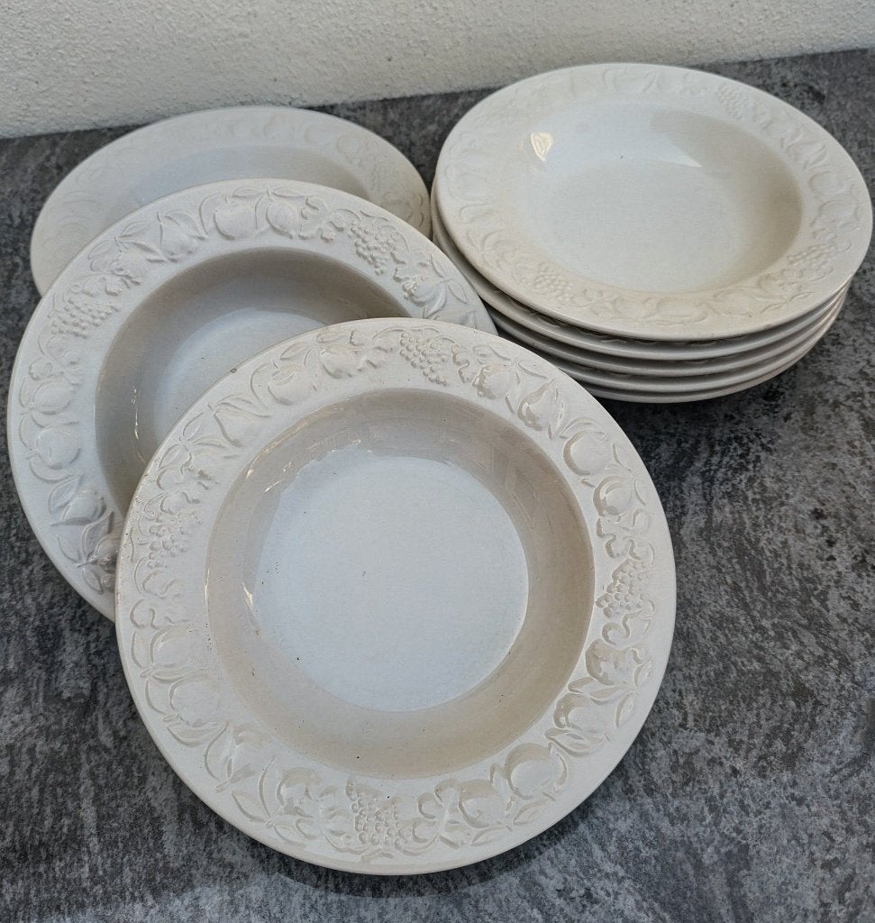 Quadrifoglio servies 8 diepe borden, Ophalen of Verzenden