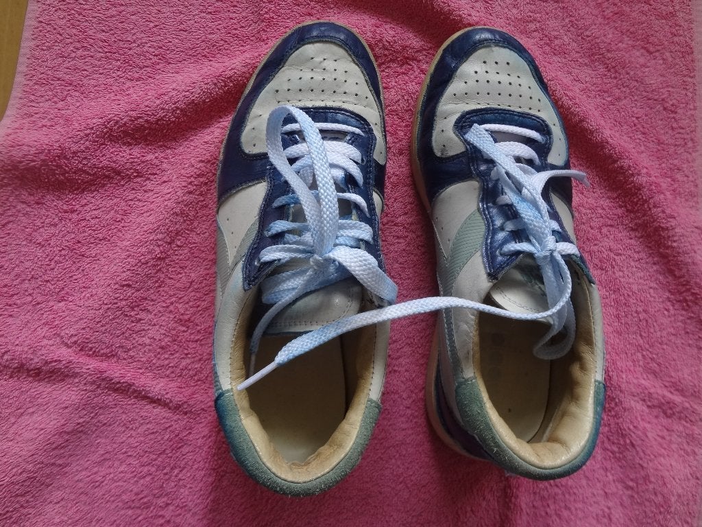 diadora Heritage 1984 blauw-witte mt 6 (is dat 39?), Blauw, Sportschoenen, Ophalen of Verzenden, Zo goed als nieuw