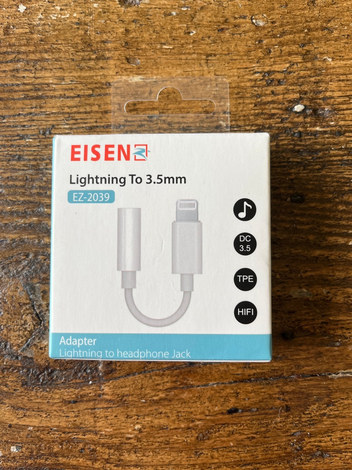 Eisen Lightning naar 3.5mm Hoofdtelefoon Jack Adapter, Ophalen of Verzenden, Nieuw, Minder dan 2 meter, Overige kabels