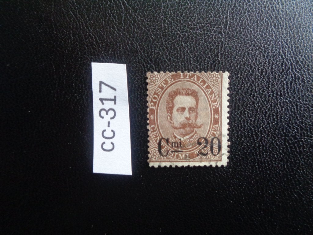italie - koning umberto / opdruk 1890 (cc-317), Ophalen of Verzenden, Gestempeld