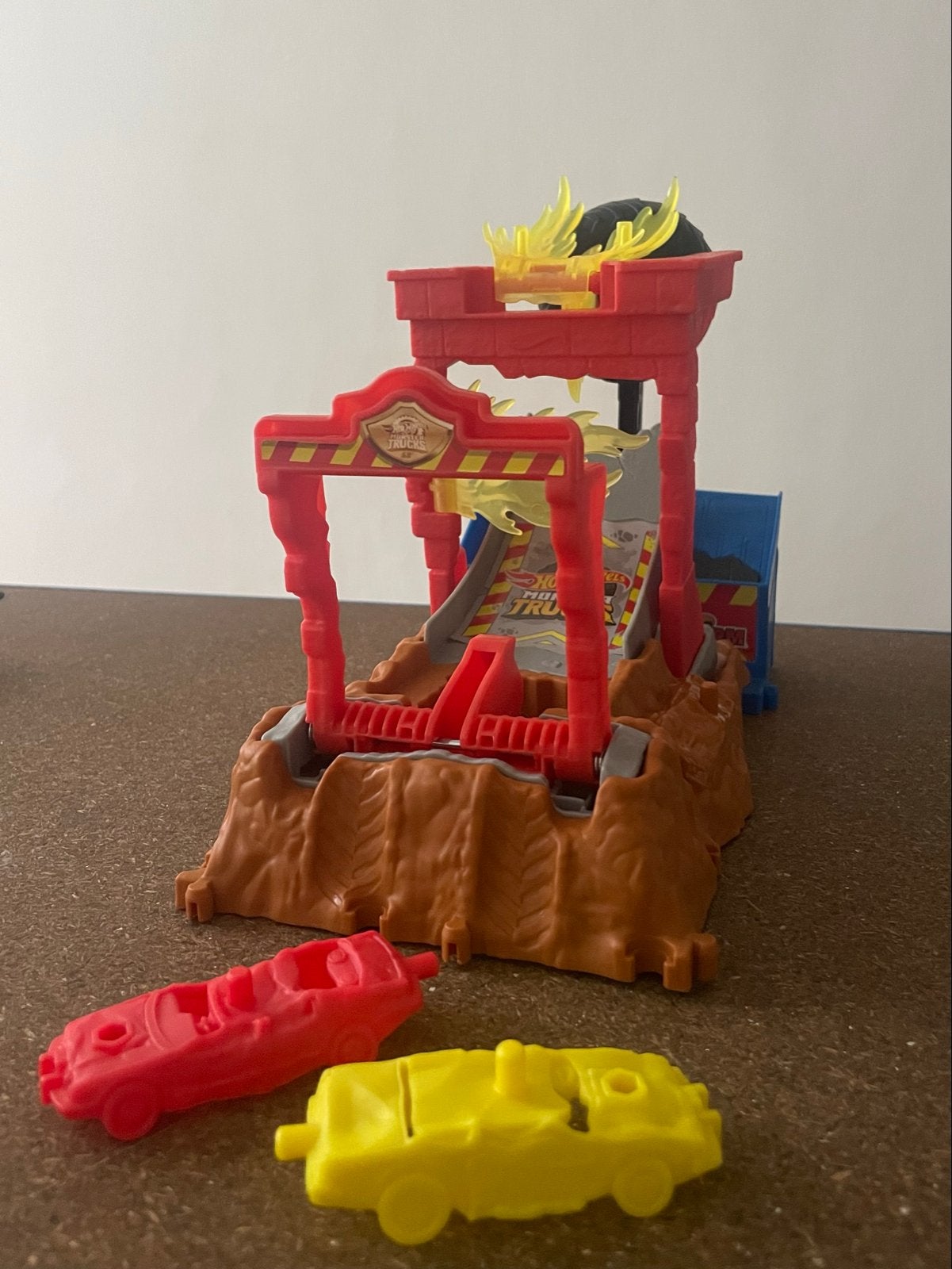 Hot Wheels Monster Truck Speelset met Auto's, Ophalen of Verzenden, Zo goed als nieuw