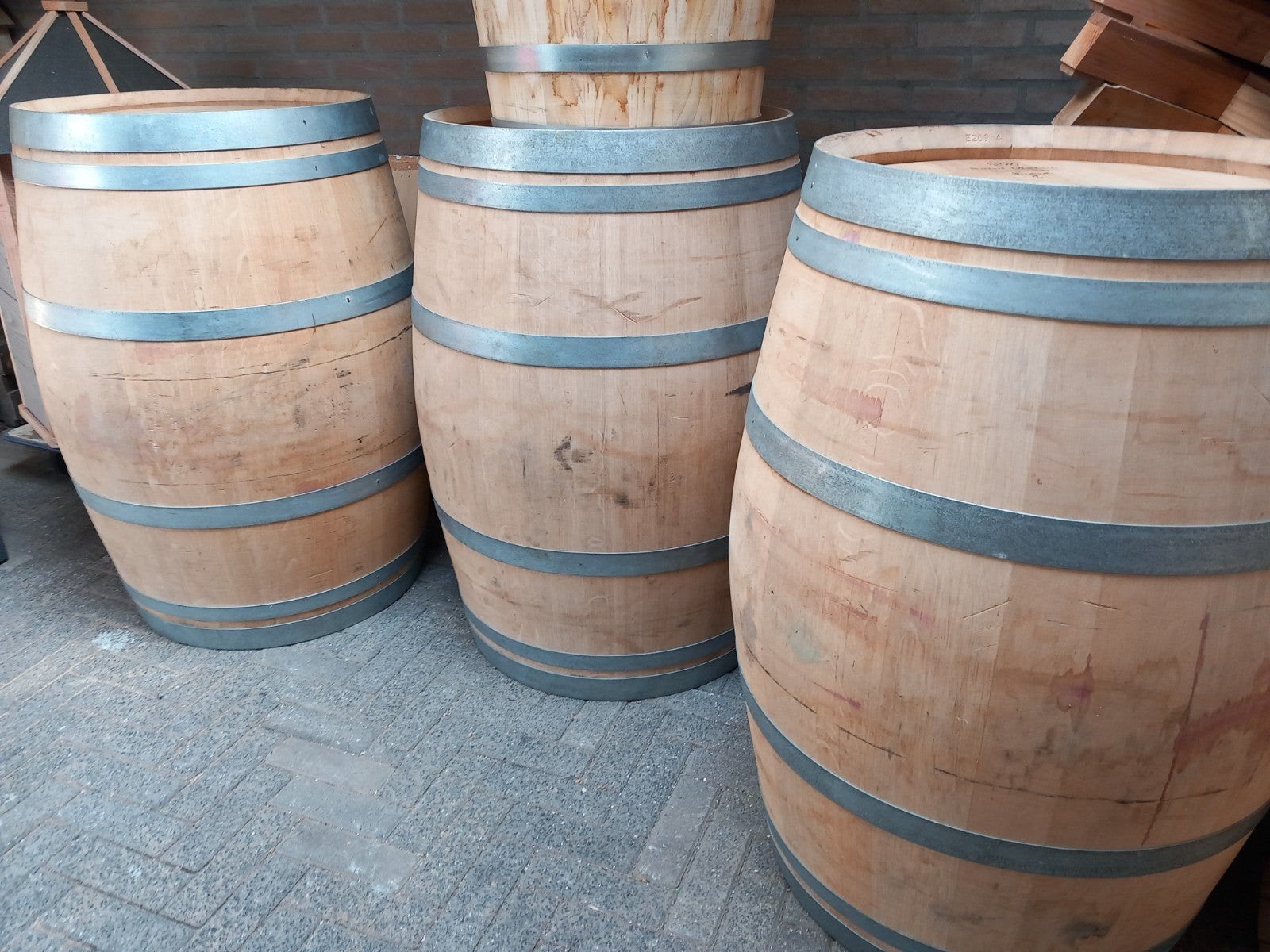 regenton statafel losse  onderdelen, 150 liter of meer, Ophalen, Nieuw, Hout