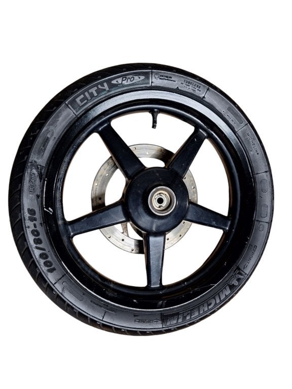 Voorband voorvelg remschijf origineel Kymco People s, Gebruikt, Ophalen of Verzenden
