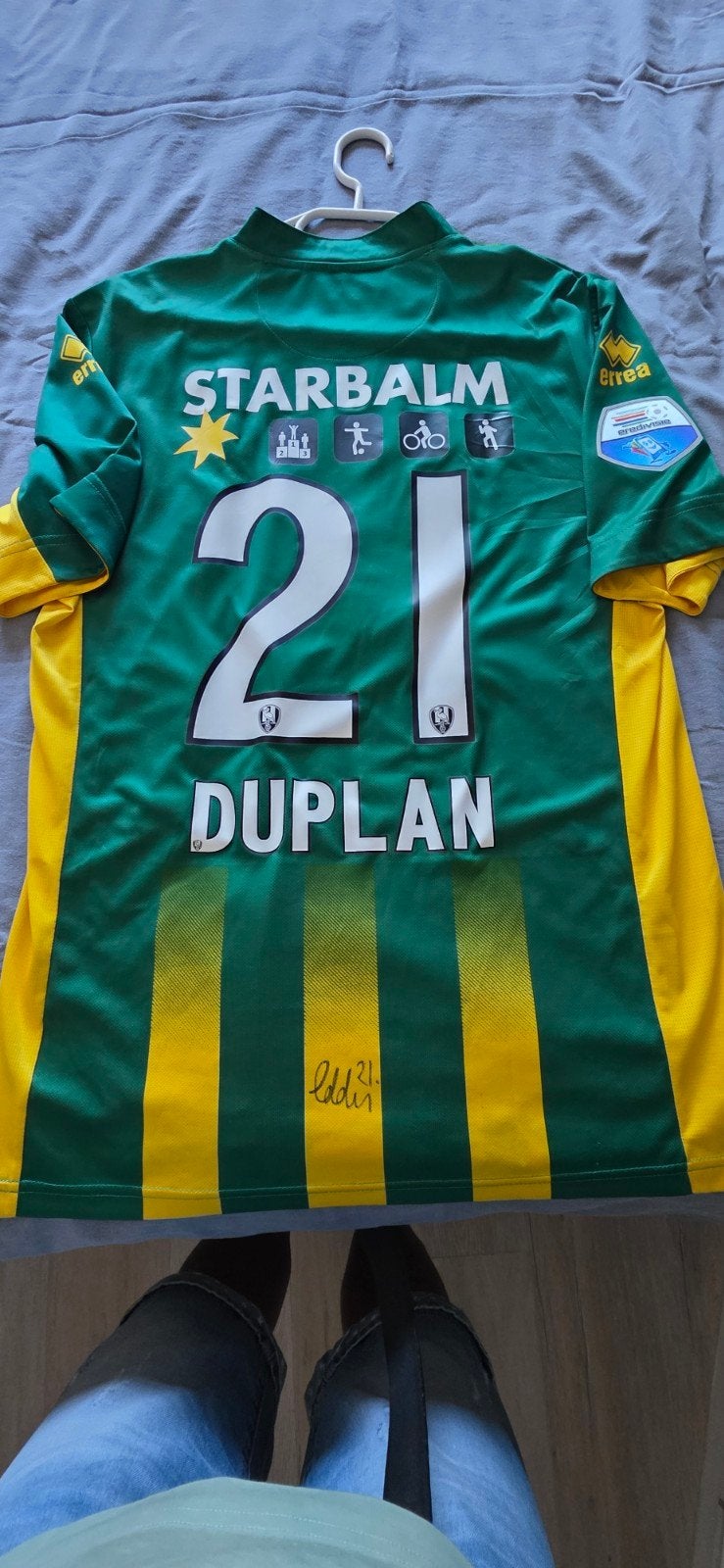ADO DENHAAG matchworn shirt Eduard Duplan, Sport en Fitness, Maat XL, Ophalen, Shirt
