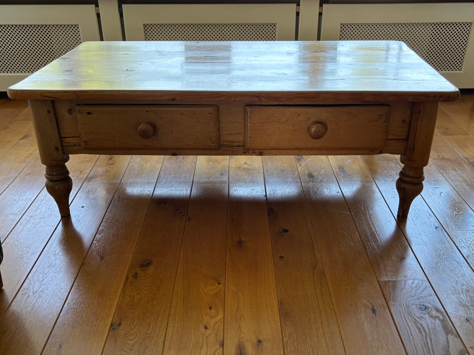 Gratis Antiek grenen salontafel, Ophalen