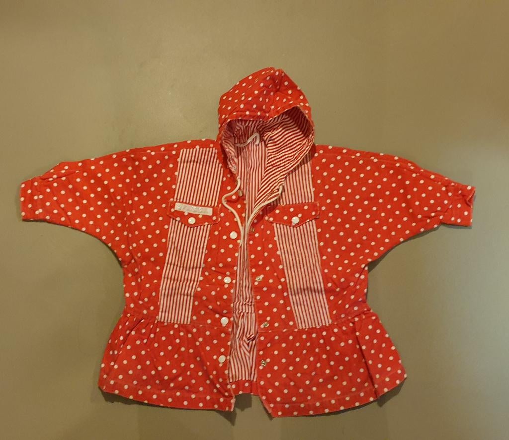 Rood jasje met witte stippen, Ophalen of Verzenden, Gebruikt, Maat 104