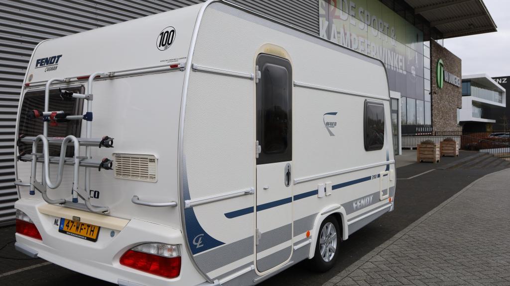 Fendt Bianco 390 FH Mover + fietsrek, Caravans en Kamperen, Caravans, Bedrijf, Treinzit, Tot en met 3, Overige typen