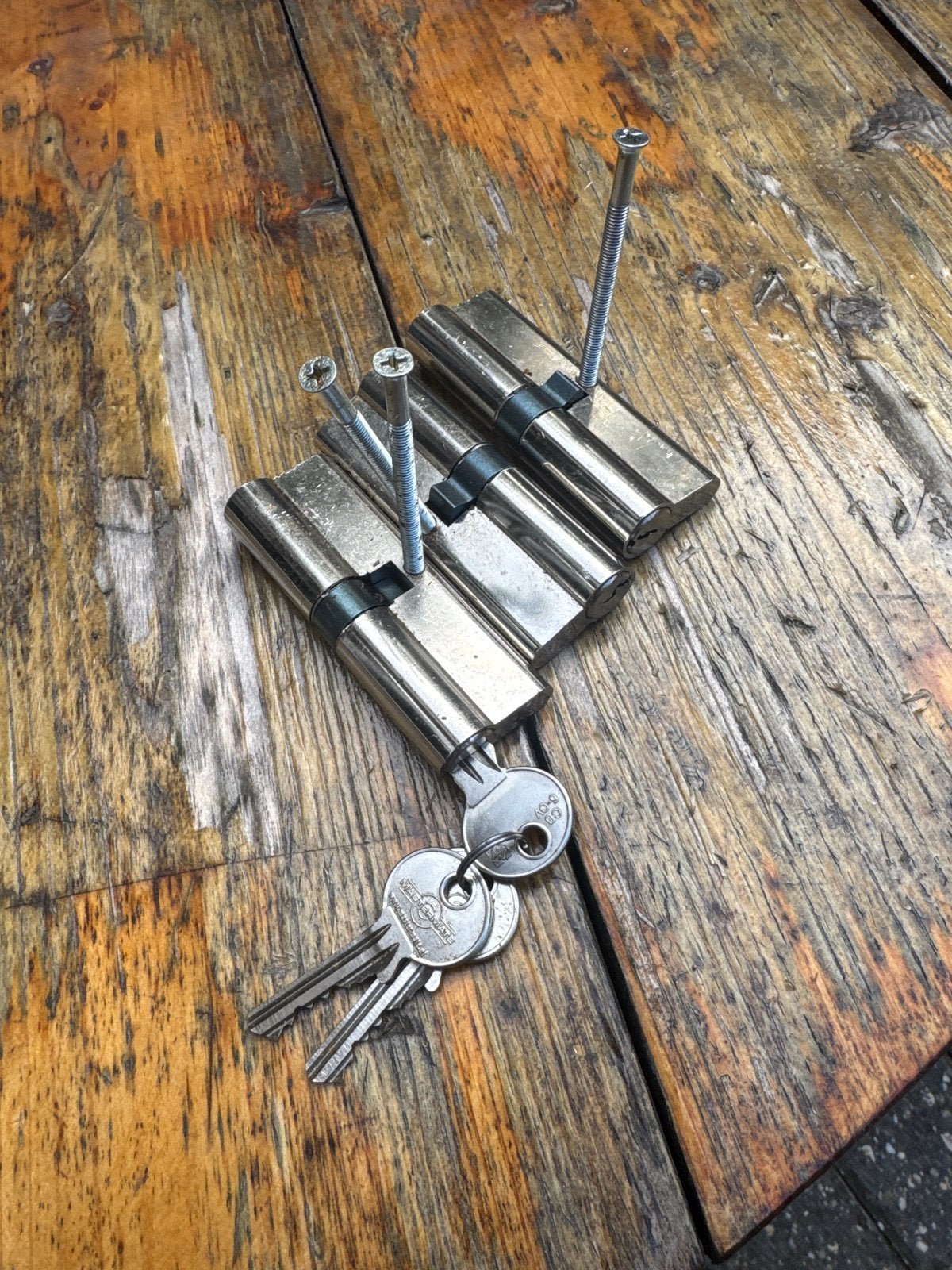 Nemef SKG Cilinders 90 mm - 2 Sterren, Ophalen of Verzenden, Gebruikt, Overige materialen, Slot