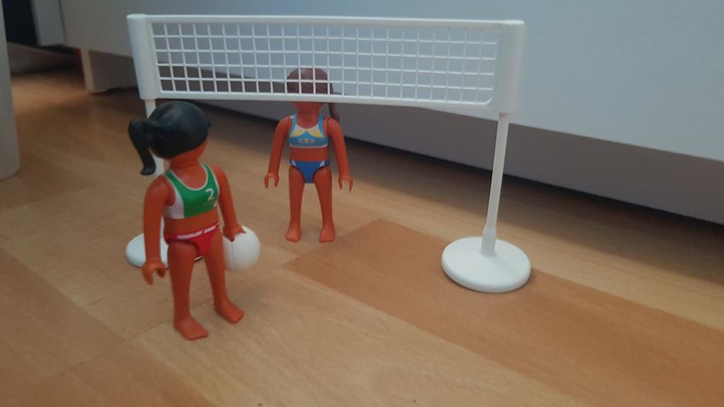 Playmobil Beachvolleybal Set met 2 Figuren en Net, Ophalen of Verzenden, Gebruikt