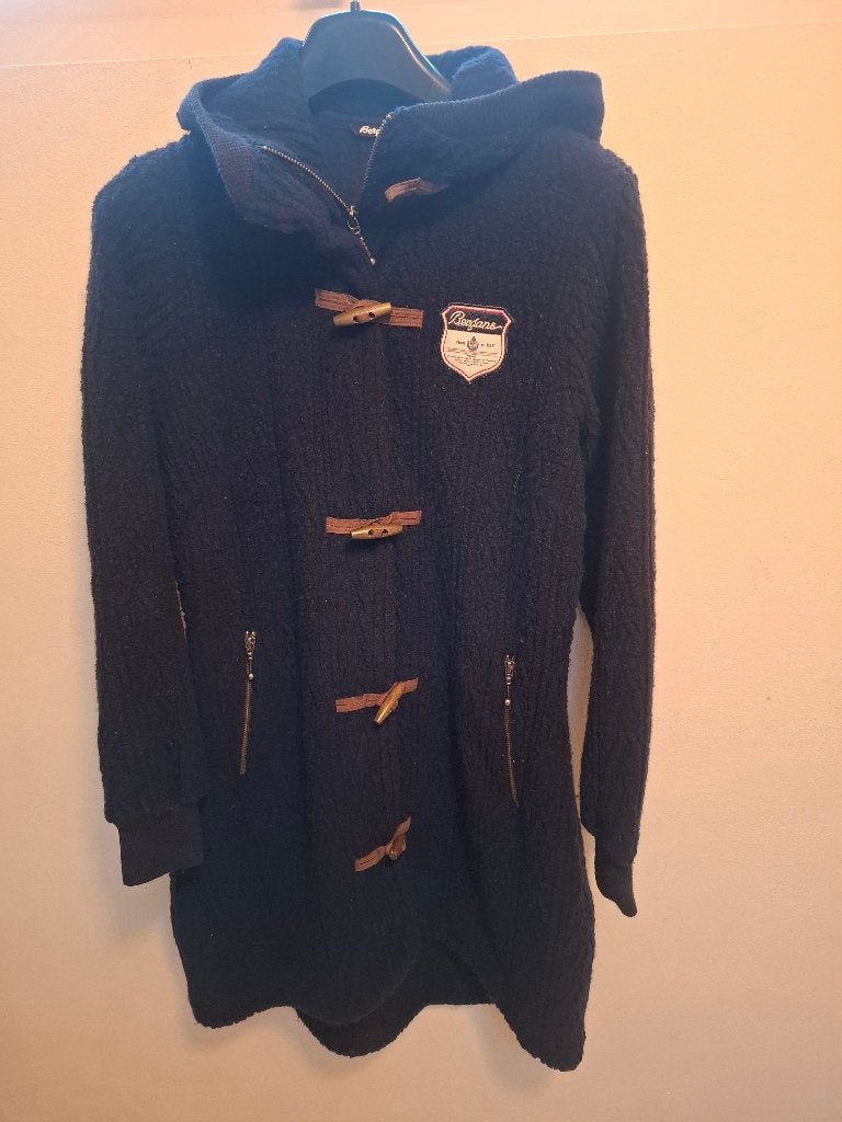 Prachtig wollen vest/ jas Bergans, Blauw, Maat 42/44 (L), Ophalen of Verzenden, Zo goed als nieuw