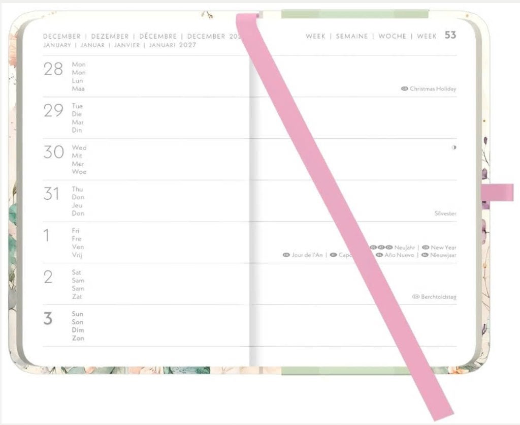 Zakagenda Floral 2027: Zakkalender 10x15 cm, Diversen, Verzenden, Nieuw