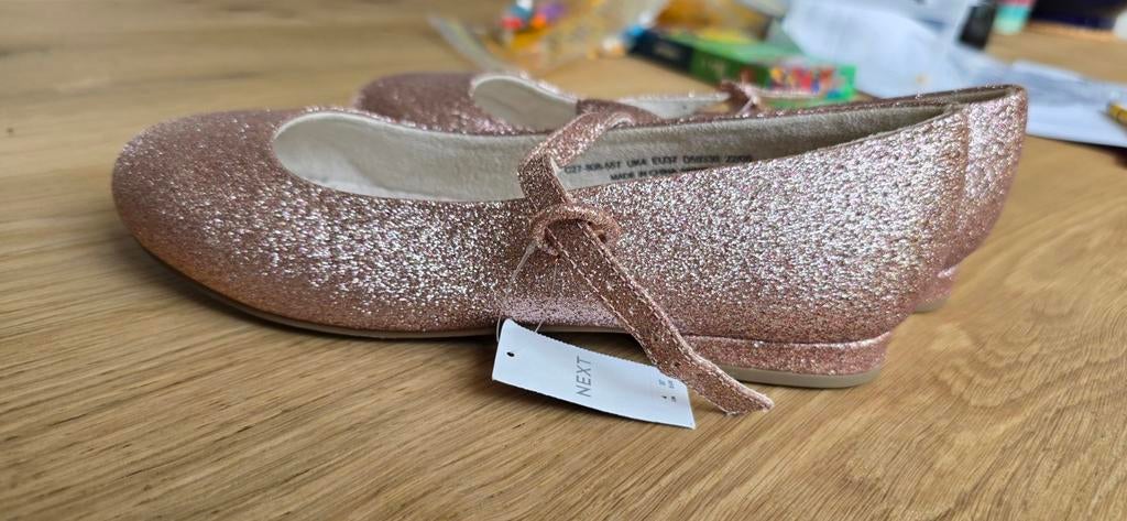 Nieuwe Next Ballerina's Roze Glitter Maat 37, Kinderen en Baby's, Ophalen of Verzenden, Nieuw, Meisje