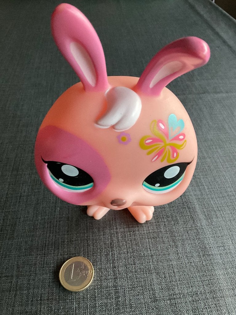 LPS Littlest Pet Shop JUMBO Bunny Roze 2010 Hasbro C-176C, Ophalen, Gebruikt