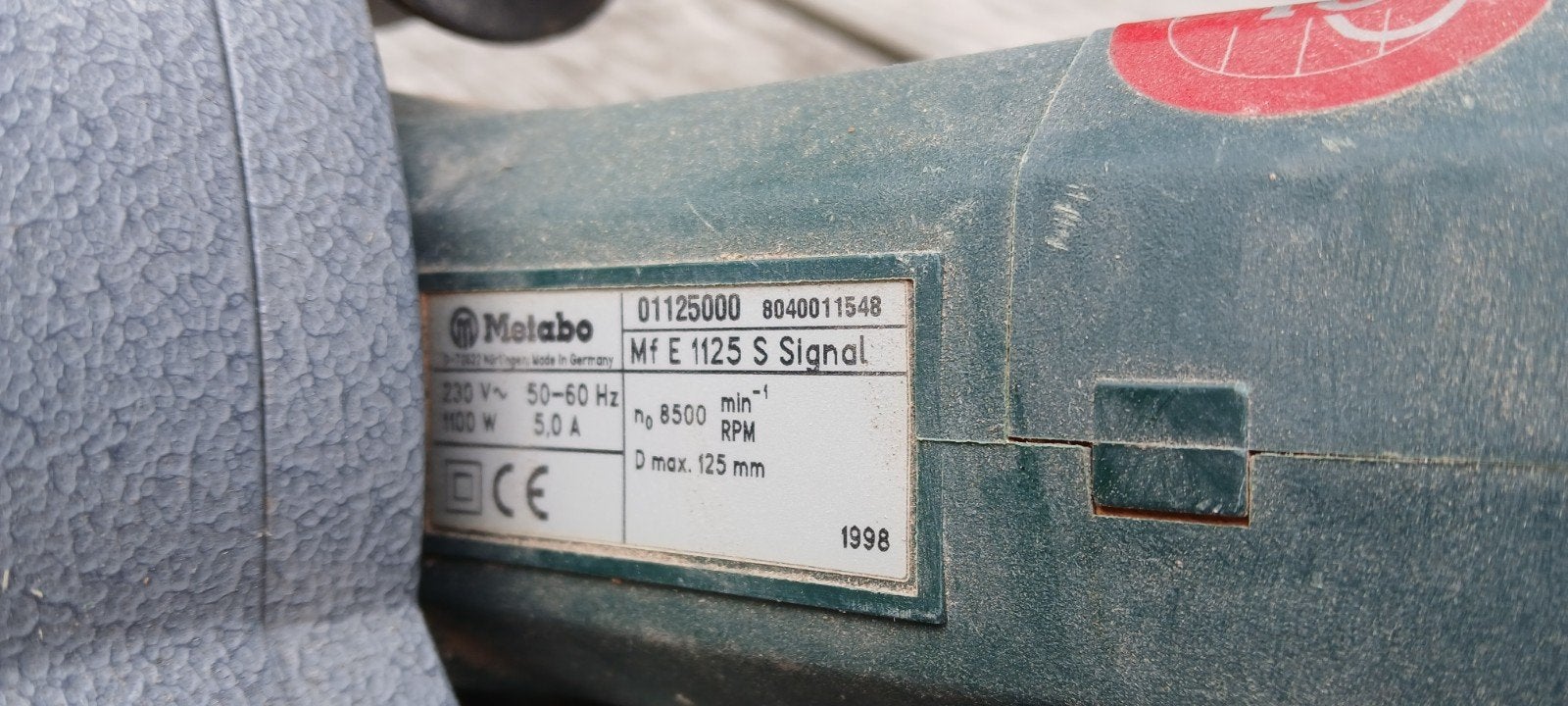 Metabo MFE 1125 S Signal Muurfrees - 1998 Model, Ophalen of Verzenden, Gebruikt