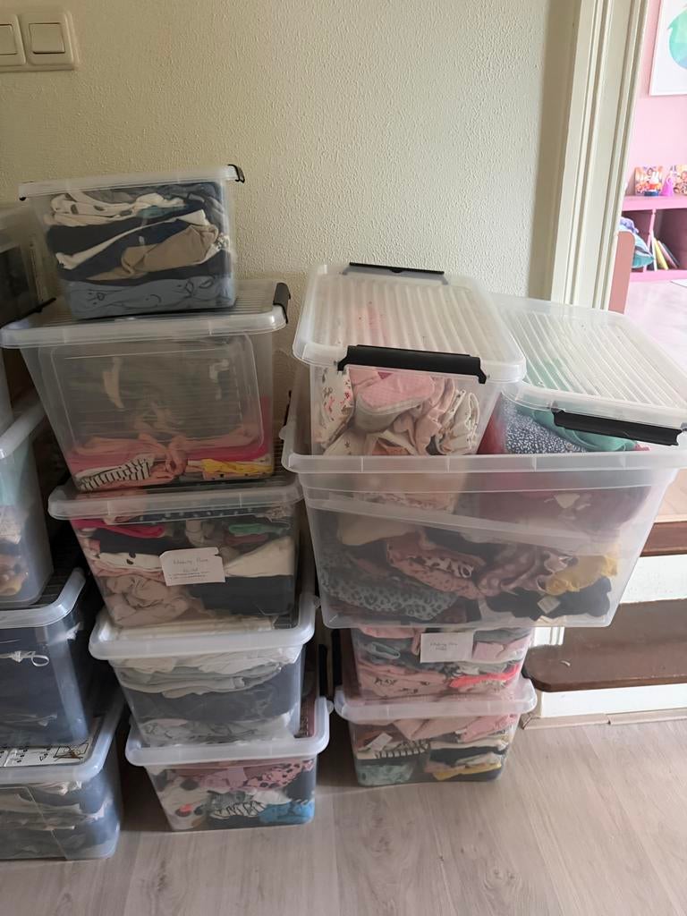 Grote partij Meisjes baby- en kinderkleding (diverse maten), Ophalen, Zo goed als nieuw