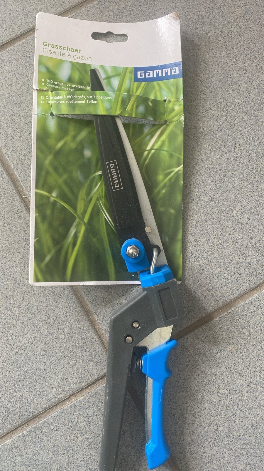 Nieuwe GAMMA Grasschaar - 180 graden verstelbaar, Ophalen of Verzenden, Nieuw, Overige soorten