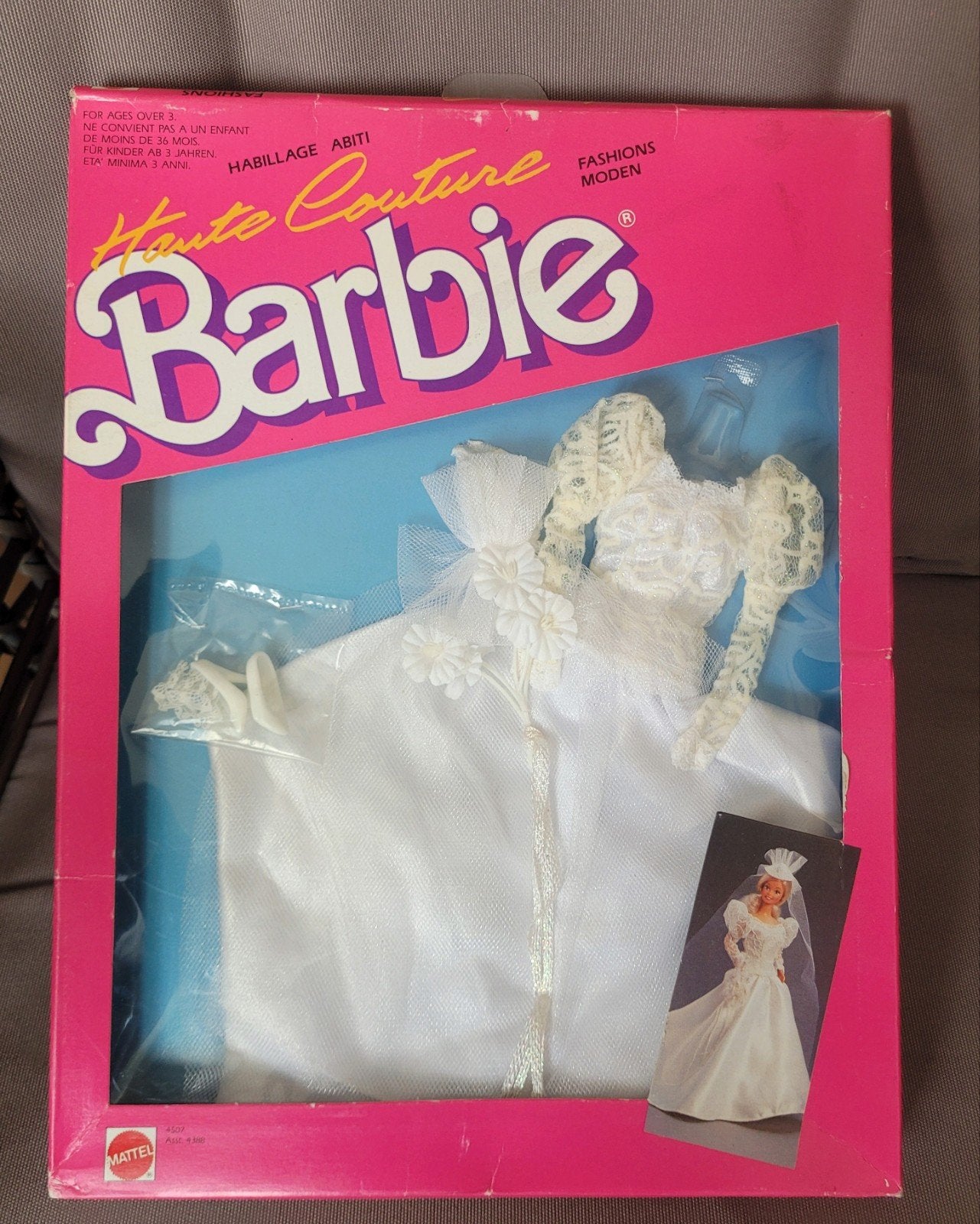 Vintage Barbie Fashion / 1987 /nieuw in verpakking trouwjurk, Ophalen of Verzenden, Nieuw, Pop