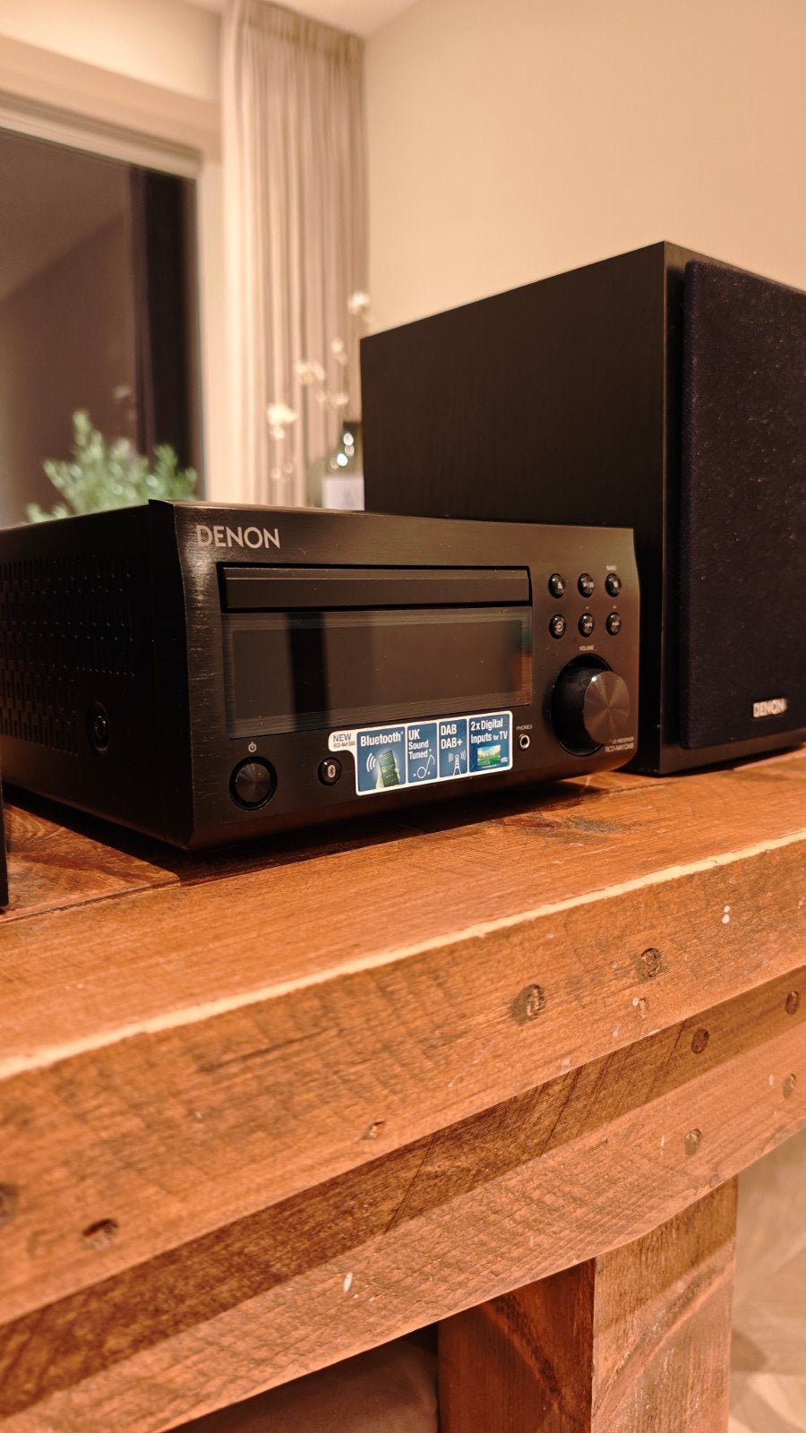 Denon RCD-M41DAB Microset met speakers en Bluetooth, Cd-speler, Ophalen of Verzenden, Zo goed als nieuw, Denon