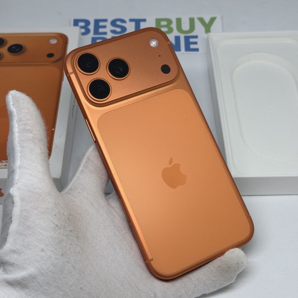 iPhone 17 Pro Max 256GB oranje /krasvrij /100% batt /garanti, 256 GB, Apple, Zonder simlock, Apple Park Way, Cupertino, California