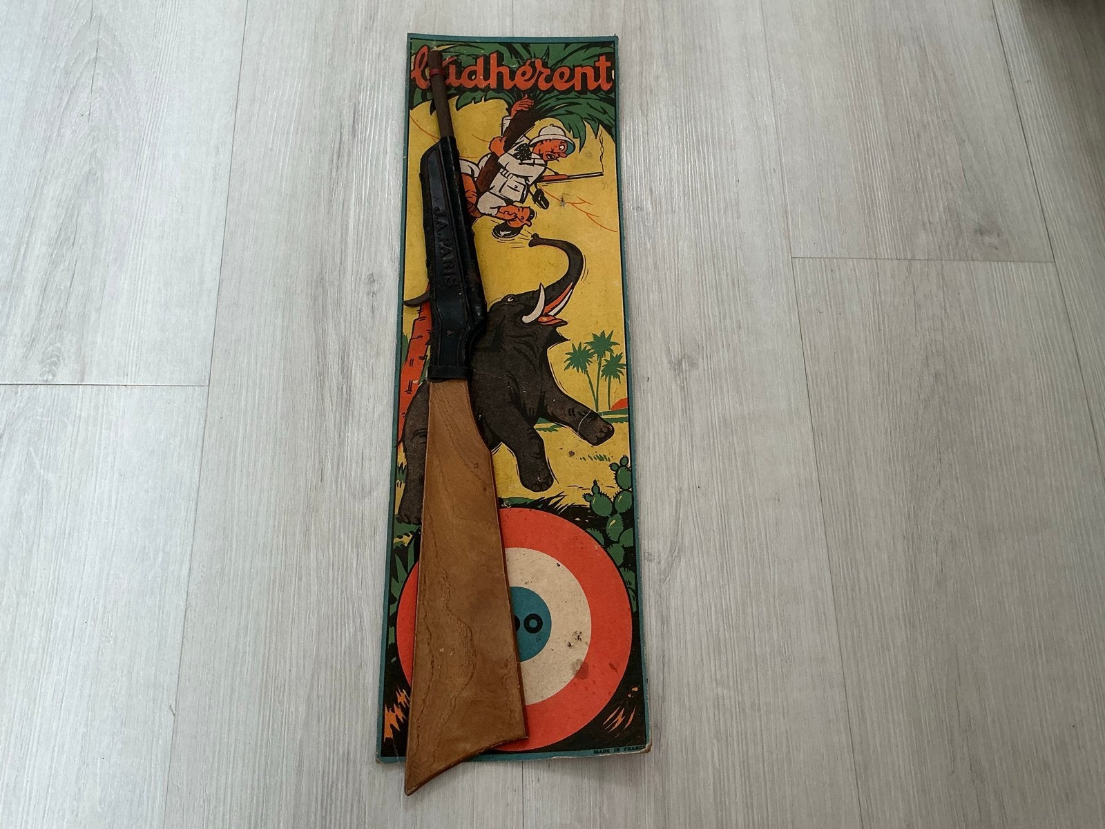 Vintage J.A. Paris 'L'Adhérent' speelgoed geweer, Antiek en Kunst, Ophalen of Verzenden