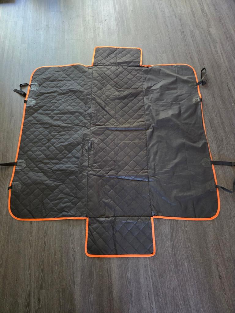 Auto achterbank beschermhoes - Zwart/Oranje, Ophalen, Gebruikt