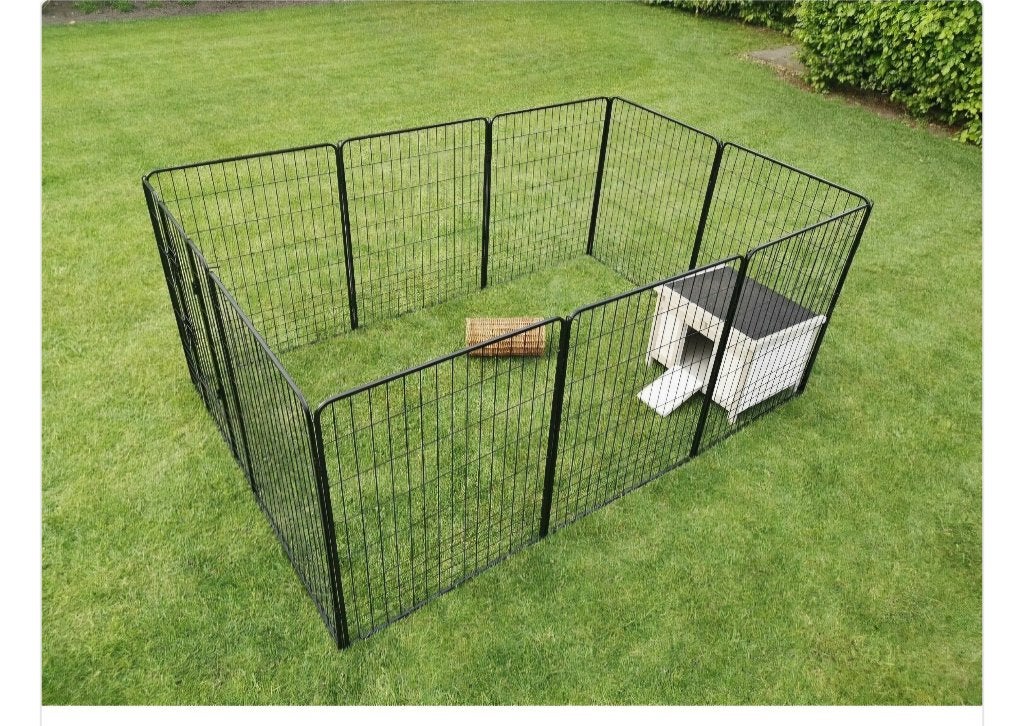 Konijnenren, Dieren en Toebehoren, Knaagdieren en Konijnen | Hokken en Kooien, Ophalen, 110 cm of meer, 60 tot 90 cm, Zo goed als nieuw