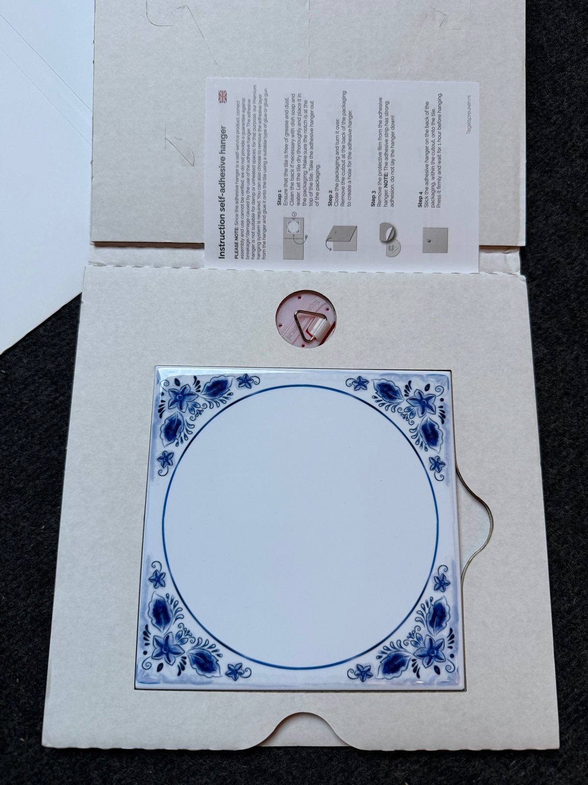 Spreuken Tegel met Zelfklevende Hanger, Ophalen, Nieuw