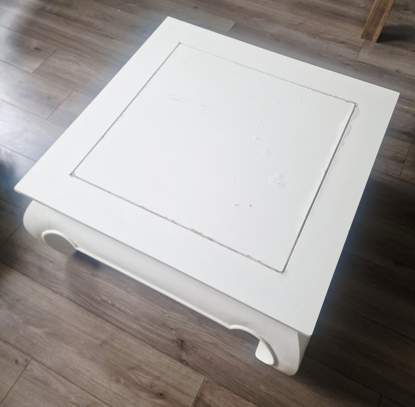 DIY Witte Opiumtafel 80x80 cm, Ophalen, Gebruikt, 50 tot 100 cm, Vierkant