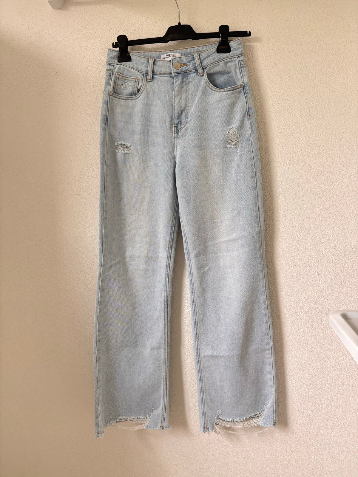 Redial lichtblauwe jeans - Maat 36, Ophalen of Verzenden, Gedragen, Blauw, W28 - W29 (confectie 36)