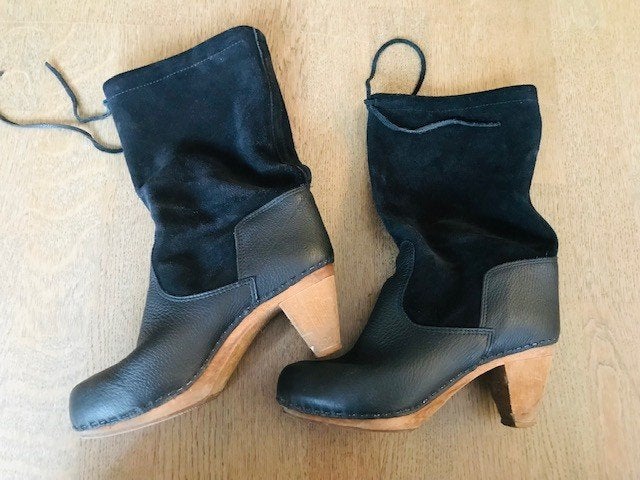 Zwarte Sanita klomplaarsjes, maat 40, Kleding | Dames, Schoenen, Hoge laarzen, Zwart, Ophalen of Verzenden, Sanita