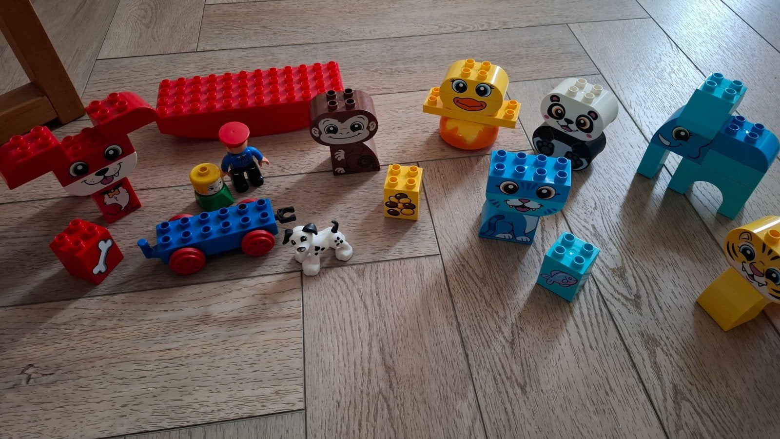 Lego Dublo beestjes en blokken, Ophalen