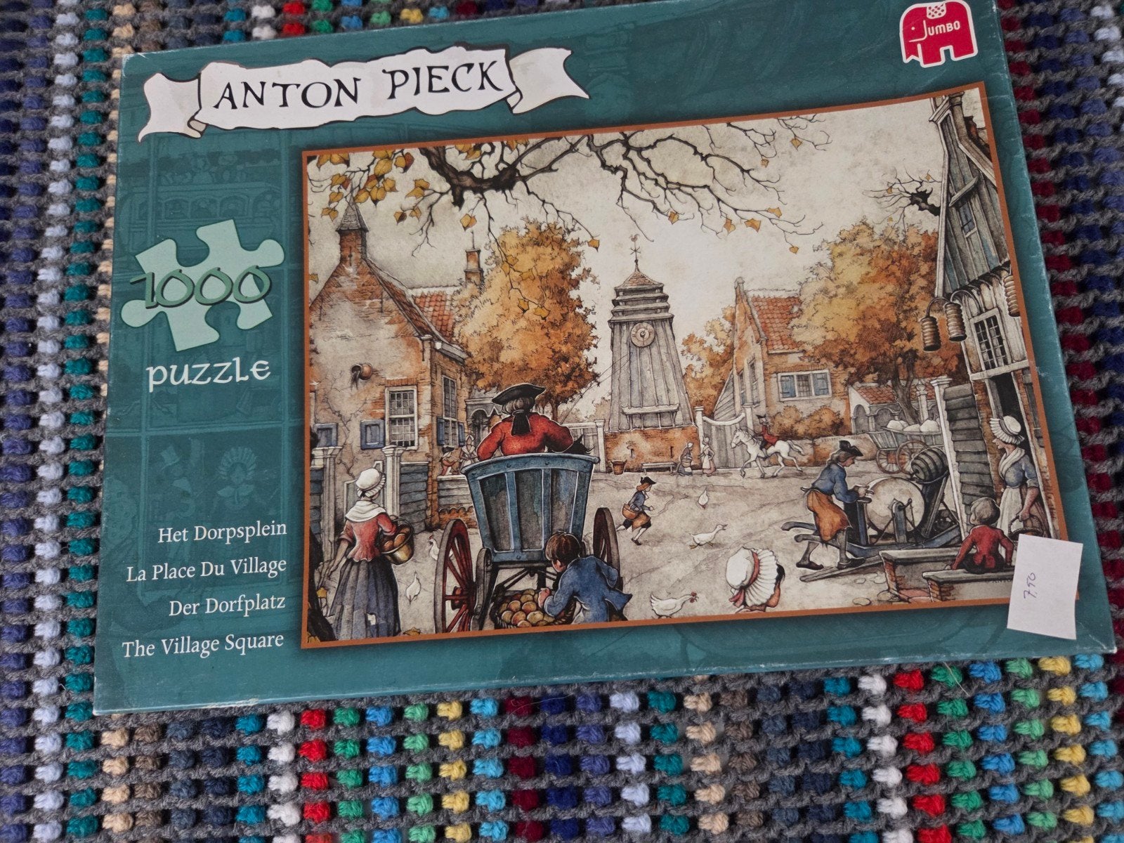 jumbo puzzel anton pieck het dorpsplein 1000stukjes, Ophalen of Verzenden, 500 t/m 1500 stukjes, Gebruikt, Legpuzzel