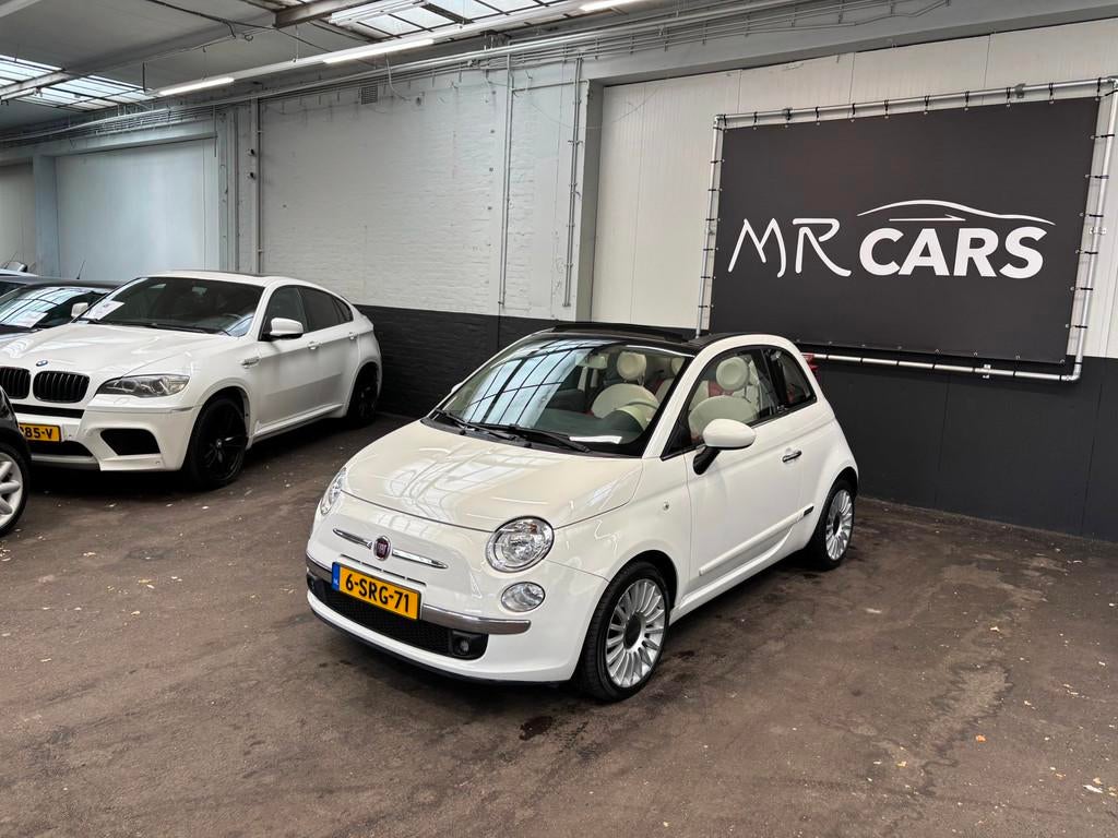 Fiat 500 C 0.9 TwinAir Lounge Cabrio Automaat Leder/Airco, Auto's, Euro 5, 86 pk, Gebruikt, 31 €/maand