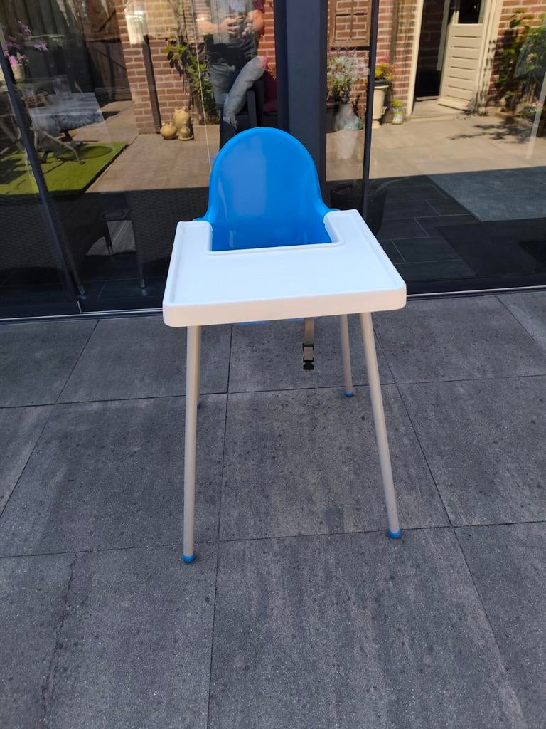 IKEA Antilop kinderstoel met eetblad en gordel, Ophalen of Verzenden, Gebruikt, Overige typen, Gordel(s)