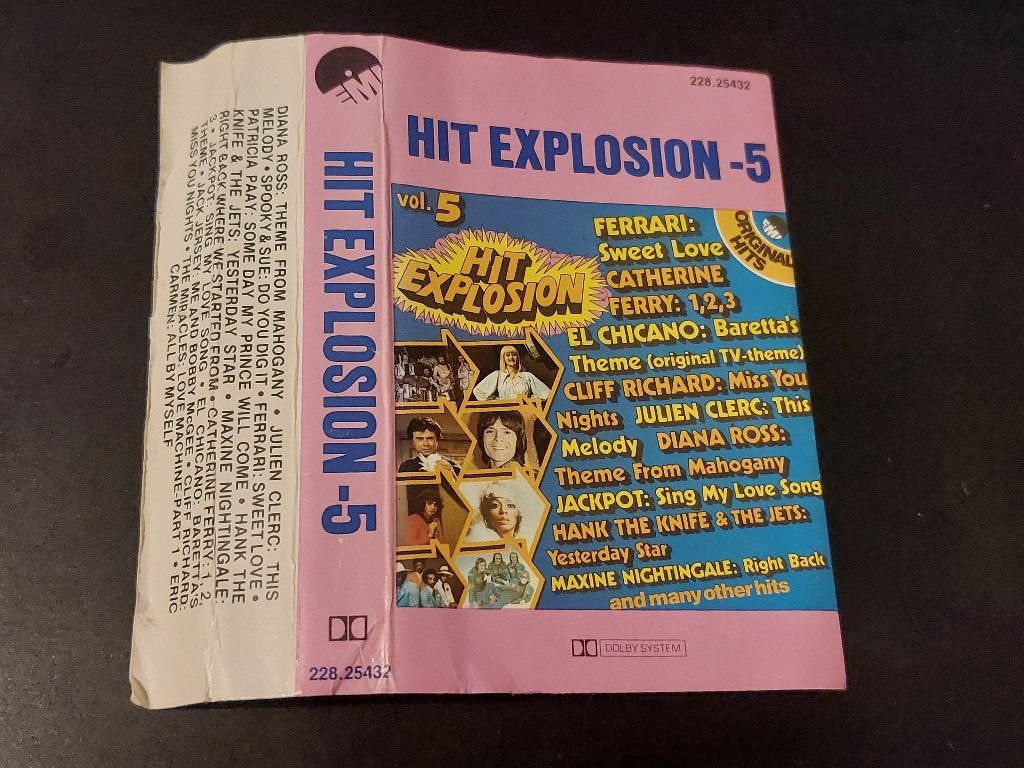 HIT EXPLOSION - 5 (MC), Cd's en Dvd's, Gebruikt, Ophalen of Verzenden, Origineel, 1 bandje