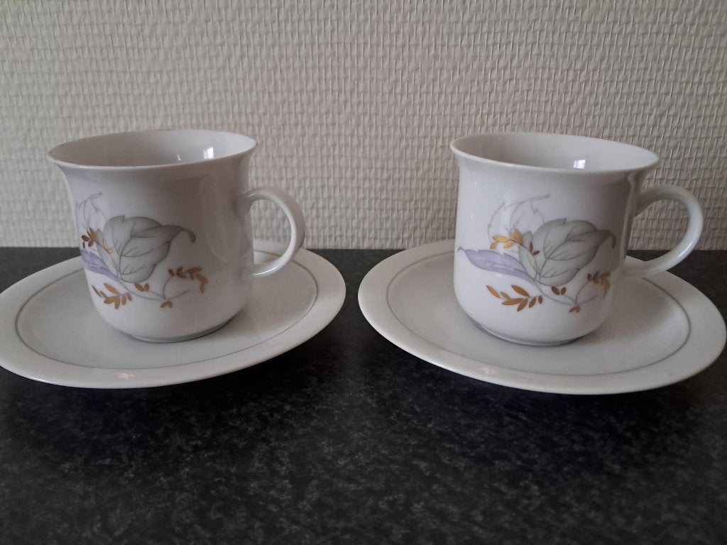 2 x Kop en Schotel Winterling Schwarzenbach, Huis en Inrichting, Ophalen of Verzenden, Zo goed als nieuw, Overige stijlen, Kop(pen) en/of Schotel(s)