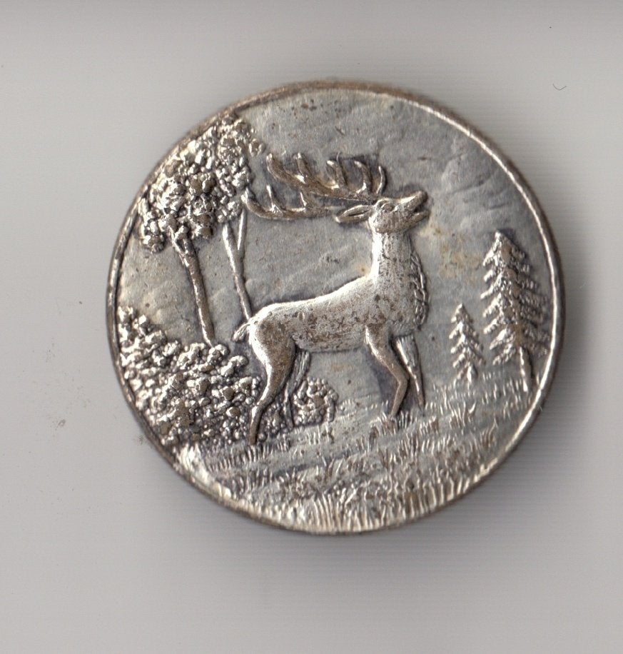 Hert broche Jacht Jager broche, Gebruikt, Niet vindbaar, Niet vindbaar, Speldje of Pin