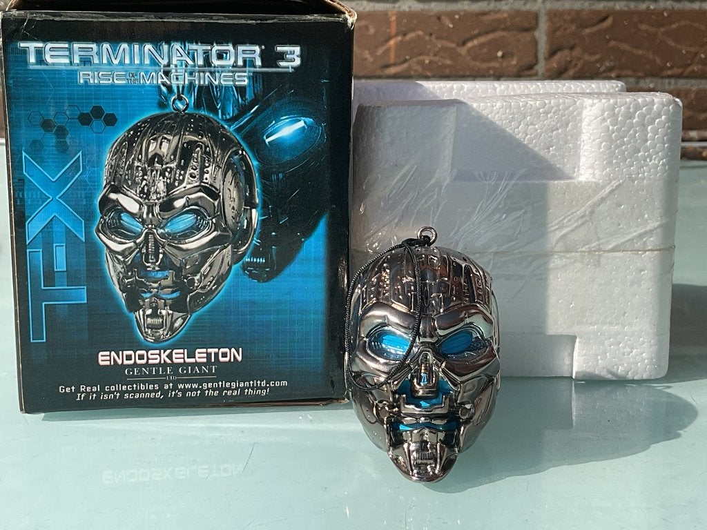 Terminator TX endoskelleton ornament, Ophalen of Verzenden, Zo goed als nieuw, Actiefiguur of Pop