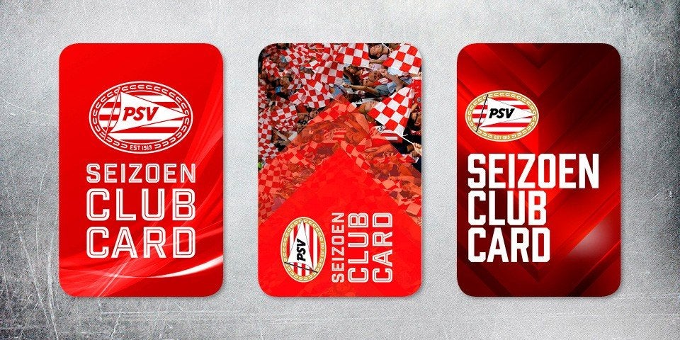 GEZOCHT: 1 of 2 PSV SEIZOENKAARTEN, Seizoenskaart, Twee personen, Augustus