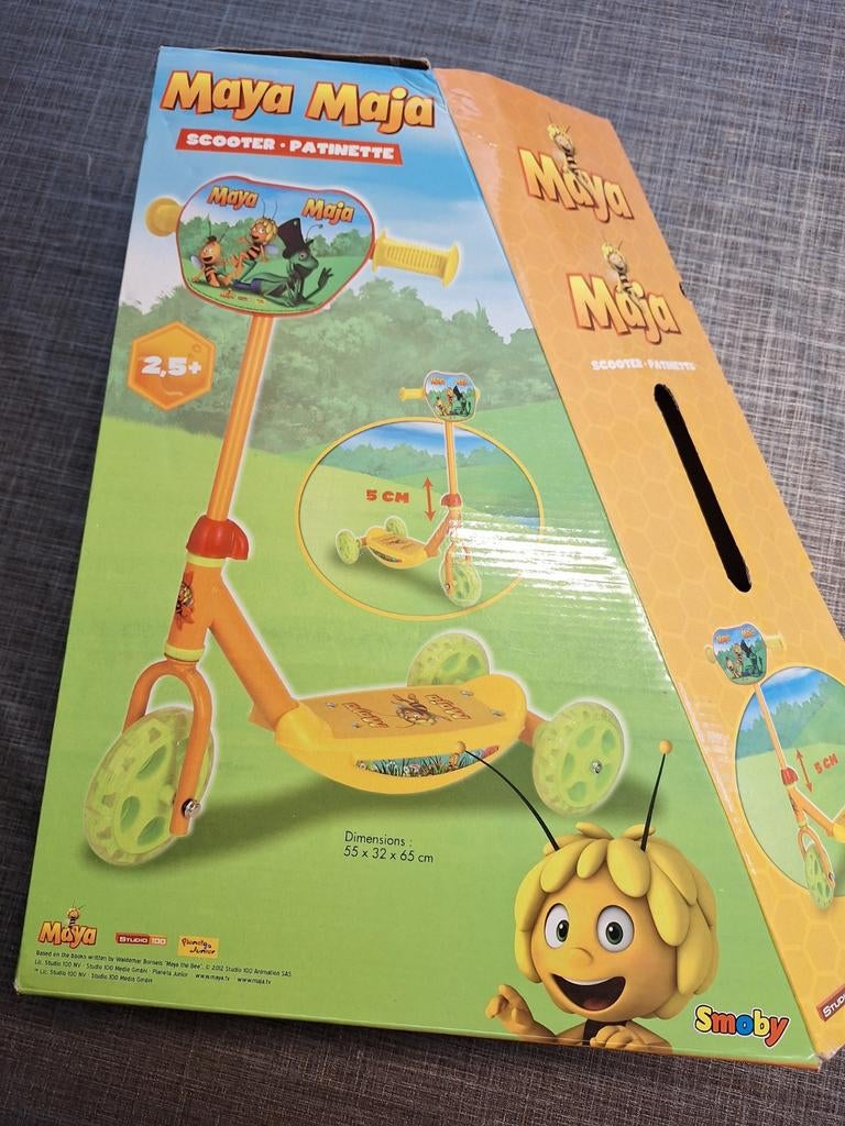 Maja de Bij kinder Step - met doos, Ophalen of Verzenden, Zo goed als nieuw, Gewone step, Smoby