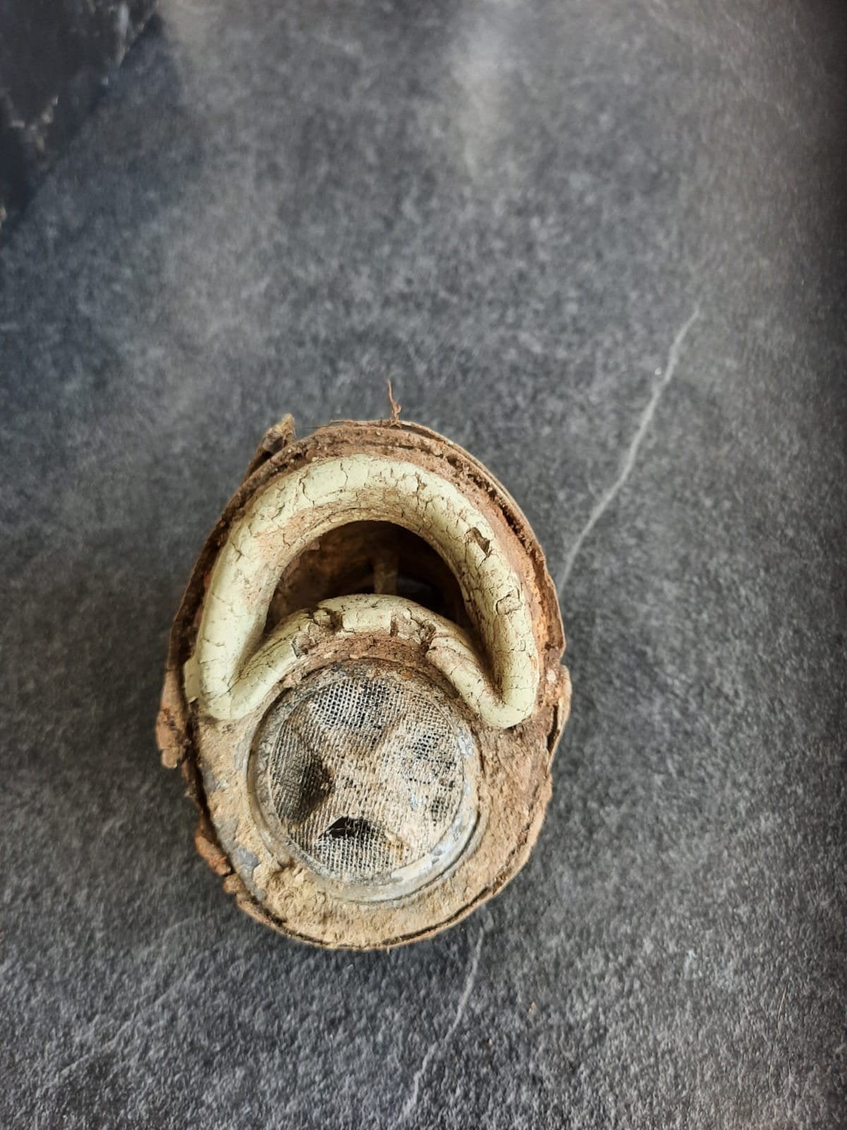 Vondst gasmasker wo2, Ophalen of Verzenden, Amerika, Embleem of Badge