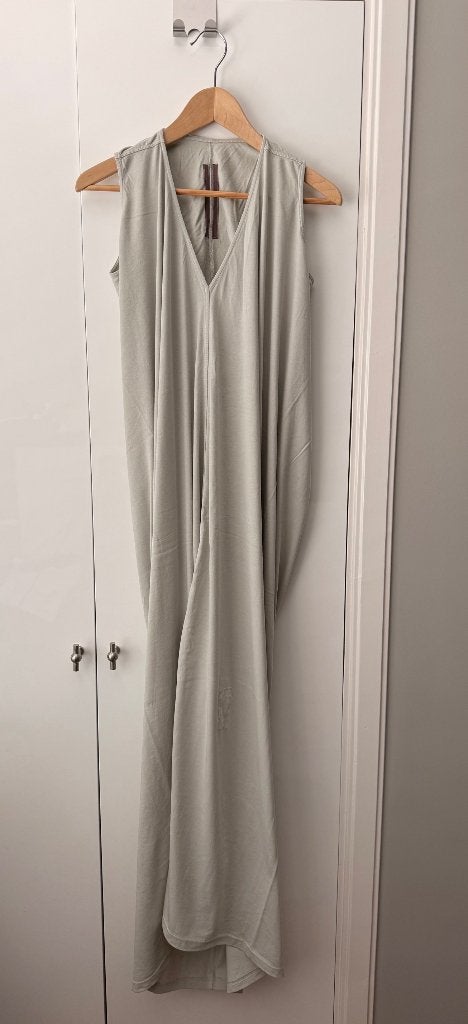 rick owens maxi jersey shirt dress jurk | s-m, Maat 38/40 (M), Verzenden, Nieuw, Grijs