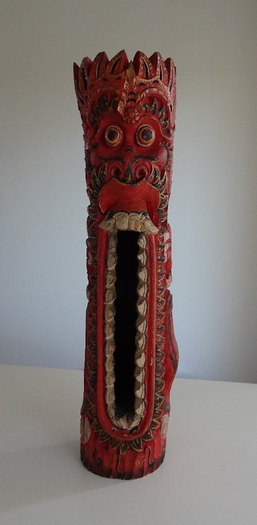 Vintage Bali Beeld, Kul Kul of Slit Drum, Antiek en Kunst, Ophalen