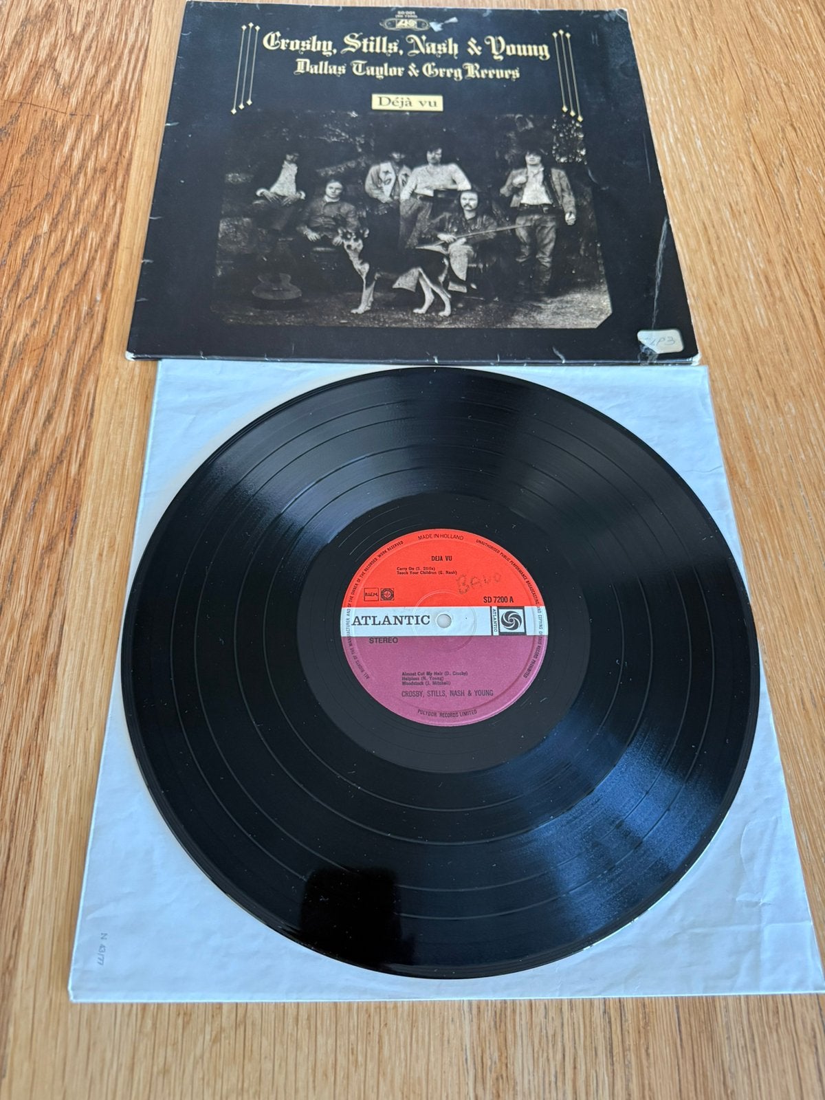 LP. DEJA VU CROSBY-STILLS -NASH &YOUNG- SD-7200 -, LP, Gebruikt, Inclusief binnenhoes, Ophalen of Verzenden