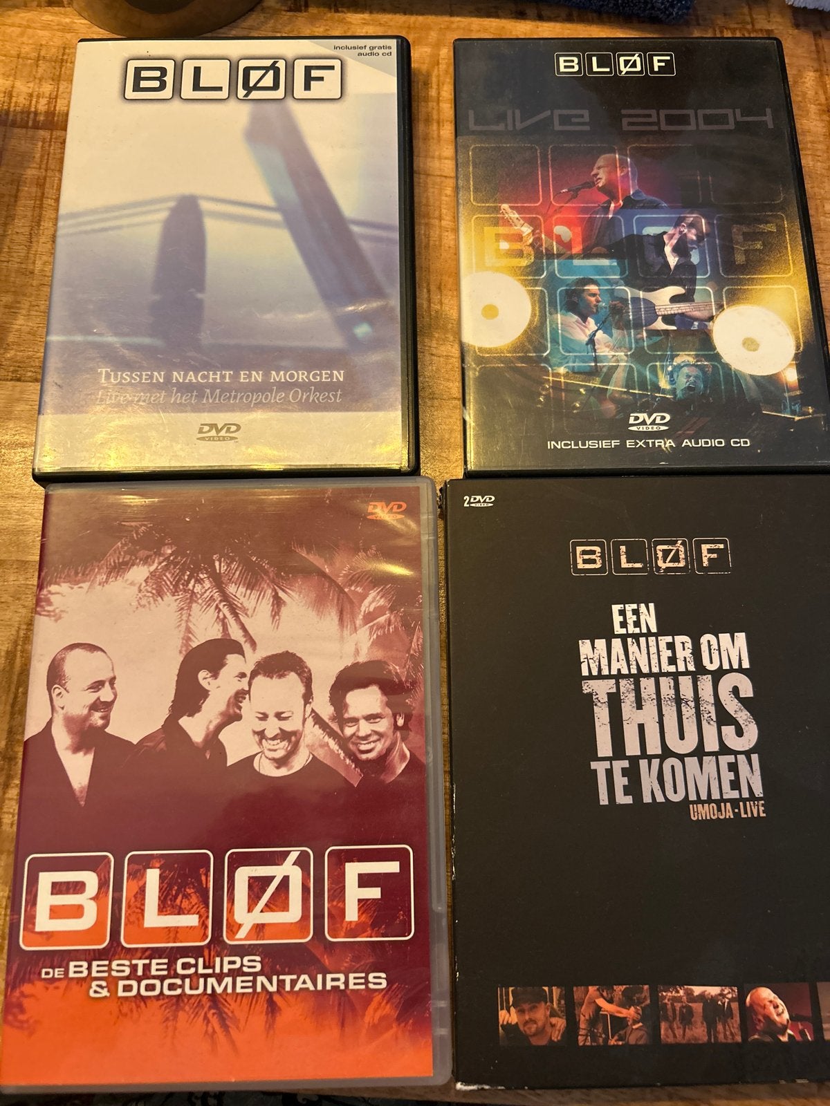 BLØF DVD Collectie: 4 Live Concerten & Documentaires, Alle leeftijden, Nederlands, Concert, Gebruikt