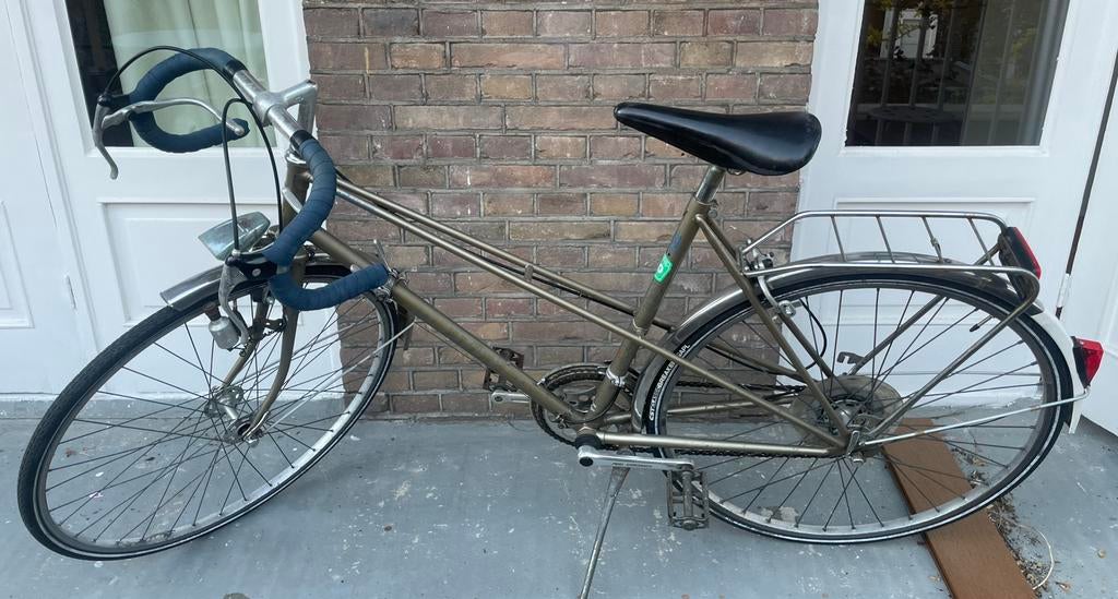 Klassieke retro toerfiets/racefiets mixte, Fietsen en Brommers, Fietsen | Dames | Sportfietsen en Toerfietsen, Gebruikt, 10 tot 15 versnellingen