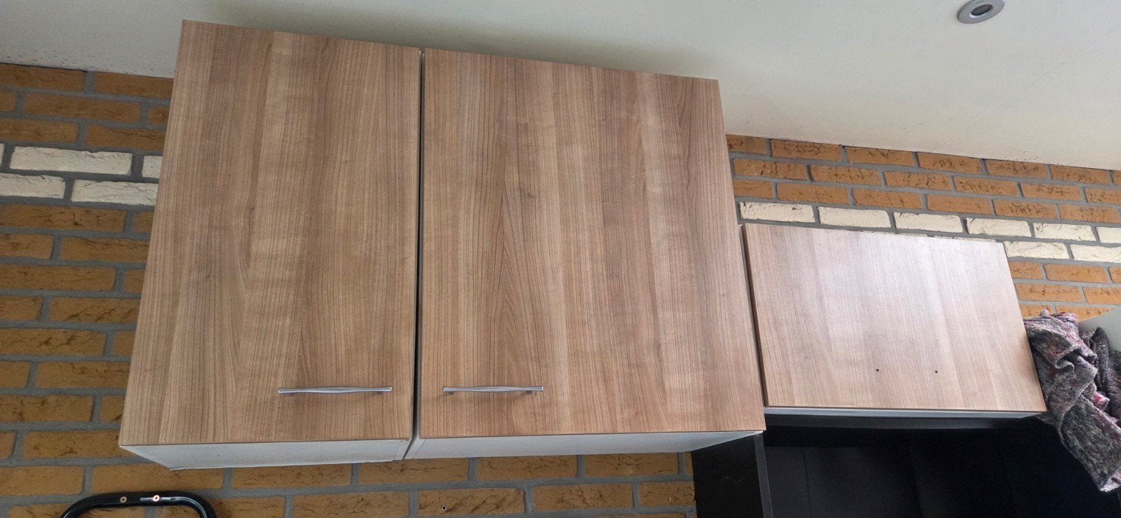 Keuken bovenkasten - 3 stuks, stevig en met planken, Huis en Inrichting, Ophalen, Gebruikt, 100 tot 150 cm, Wit