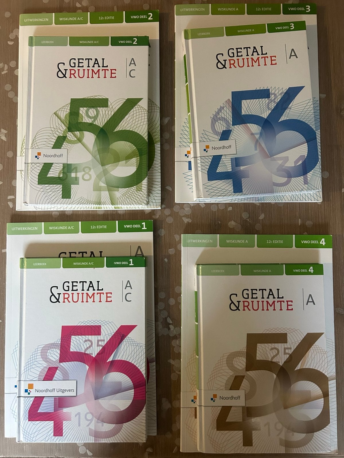 Getal & Ruimte Wiskunde A/C VWO (Deel 1, 2, 3, 4), Ophalen of Verzenden, Gelezen, VWO, Wiskunde A